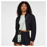 Casecond Crossbody Phone Lanyard Chain Shoulder CellPhone Strap Phone Charm Neck Chain iPhone Holder 3 Pad Patche Tether Universal for iPhone 16 Pro Max 15 14 11 Samsung S24 Flip 5 Google Moto Gold