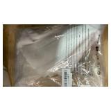 DWCN White Sheer Curtains Semi Transparent Voile Rod Pocket Curtains for Bedroom and Living Room, 52 x 54 inches Long, Set of 2 Panels