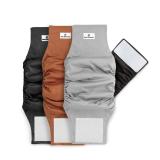 Pet ParentsÂ® Washable Belly Bands for Male Dogs (3pack) + ExtendrsÂ® of Durable Dog Diapers Male, Premium Male Dog Diapers & Dog Wraps (Large, Natural)