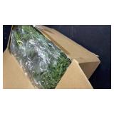 NUPTIO Artificial Christmas Garland with Lights: 2Pcs 6.2Ft Pre-Lit Gold Glitter Garland with Pine Cones Red Berry Eucalyptus - Xmas Decorations for Mantle Fireplace Railing Stairs Table Door