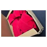 Heartome 12 PCS Christmas Bows for Tree, 9 x12 in Large PVC Bows for Christmas Decorations Indoor, Red Plastic Xmas Bows, Outdoor Xmas Home Wreath Fence Stairs Railing Fireplace Front Door Supplies