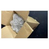 SUREHOME Champagne Flutes Plastic 40 Pcs Gold Glitter Champagne Glasses Disposable Mimosa Glasses Sparkle Clear Acrylic Wedding Toasting Cocktail Cups Bulk for Bridal Shower Birthday Party Supplies