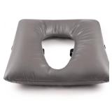 Tideme Bedside Commode Soft Cushion, Thick Cushion Pad PU Cover Cotton Filler with Fixing Straps for Commode Chair, Washable Toilet Seat Cushion for Seniors for Elderly Adults