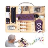 Fidget Busy Board for Adults with Dementiam Activities for Seniors, Calming Activities and Games for Autism Sensory Products, Assistance Products Elderly Patients, Gift Toys for Alzheimers Autism