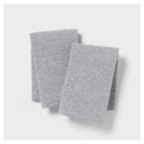 :Standard Cotton Jersey Pillowcase Gray Heather - Thresholdâ¢: Machine Washable, 2-Pack, End Closure, OEKO-TEX Certified