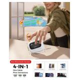 MAGIC JOHN 240W Multi USB C Cable, 4-in-1 Super-Fast Charging Cable (4FT), 7-Stop Retractable, USB A/C to C/L, Gifts, for iPhone Series, iPad, Samsung, Pixel and MoreãNon-Electronic Screenã,