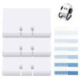 Avenuebool Business Cards Refill Kit, Compatible with Rolodex Card File Holds, Pack of 300, Unruled, 2-1/4\" x 4\", with Gradient Blue Index Tabs (Large 60 Tabs), White Rotary File Card Replacement Se