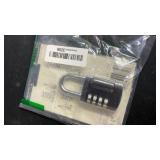 Yale 4 Digit Combination Lock Outdoor Waterproof Padlock for School Gym Locker, Sports Locker, Fence, Toolbox, Gate, Case, Hasp Storage (Black)