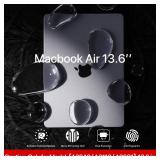 Soonjet Matte Case for MacBook Air 13/13.6-inch (M4/M3/M2, 2022â2026 Models A3240 A3113 A2681), Lightweight | Scratch & Fingerprint Resistant | Closes Seamlessly | Ideal for Work, Travel & Study