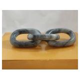 Marble chain link decor