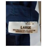 APPEARS NEW - Navy Blue Scrub Uniform Pants (Size Large) 2 Pack