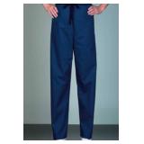 APPEARS NEW - Fashion Seal Navy Blue Drawstring Medical Scrub Pants (Size Medium) 2 Pack