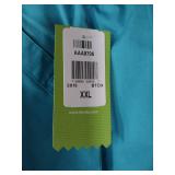 APPEARS NEW - Landau Women s 1 Natural Flare Leg Scrub Pant and 1 Stretch (Size 2XL) 2 pack