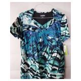 APPEARS NEW - 1 Landau, 1 Koi, 1 Jockey Medical Scrub Top Pattern Collection (Size Large) Lot of 3