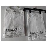 FACTORY SEALED - Superior Fashion Seal White Lab Coat (Size XL) 2 Pack