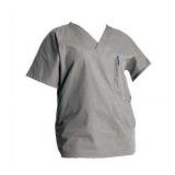 APPEARS NEW - SCRUB ZONE 1 Womens Style 70221 & 1 Unisex Style 71221 Scrub Shirts - Grey ( Size XL) Lot of 2