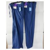 APPEARS NEW - Landau Flare Leg Medical Scrub Pants 8335 (Size XS) 2 Pack
