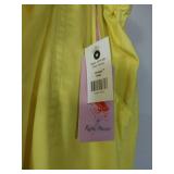APPEARS NEW -Koi Womens Lindsey Ultra Comfortable Cargo Style Scrub Pants - Canary (Size medium/Petite)