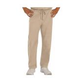 APPEARS NEW - Landau Unisex Reversible Scrub Pant Scrub Bottoms - Tan (Size XL) 2 Pack