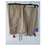 APPEARS NEW - Landau Unisex Reversible Scrub Pant Scrub Bottoms - Tan (Size XL) 2 Pack