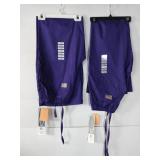 APPEARS NEW - Landau Flare Leg Pant Scrub Bottoms - Grape (Size XS) 2 Pack