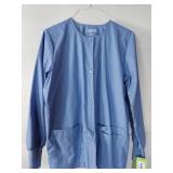APPEARS NEW - Landau Women s Snap Front Warm-up Scrub Jacket (Size Medium)
