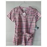 APPEARS NEW - Peaches Brand Medical Scrub Tops (Size XS) Lot of 3