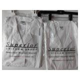 APPEARS NEW - Superior Uniform Group White Lab Coat (Size 20) 2 Pack