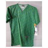 APPEARS NEW - 1 Landau, 1 Scrub Zone,1 Med Couture Medical Scrub Tops (Size XS) Lot of 3