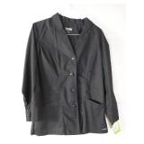 APPEARS NEW - Landau Professional Medical Scrub Jacket - Black (Size Large)