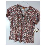 APPEARS NEW - Landau, Orange & eLan Brand Medical Scrub Tops (Size Medium) 3 Pack