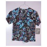 APPEARS NEW - Landau, Med Couture & Dickies Medical Scrub Top Collection (Size Small) 3 Pack