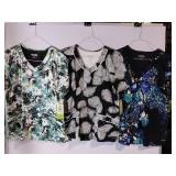 APPEARS NEW - Landau Medical Scrub Tops Collection (Size Large) 3 Pack