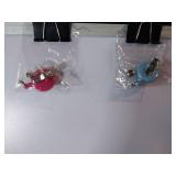 APPEARS NEW - Medical Retractable Badge Clip-On Butterfly & Flower (2 Pack)