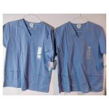 APPEARS NEW - Scrub Advantage Medical Scrub Top Style #7873 (Size Small) 2 Pack