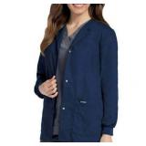 APPEARS NEW - Landau Women s Snap Front Warm-up Scrub Jacket Style 7525 BNP (Size Medium)
