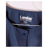 APPEARS NEW - Landau Women s Snap Front Warm-up Scrub Jacket Style 7525 BNP (Size Medium)