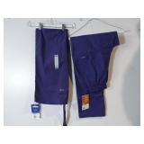 APPEARS NEW - Landau Essentials Unisex Relaxed Fit 1-Pocket Drawstring Scrub Pants 7602 RPP & Landau Classic Cargo Style 8501 RPP (Size Large) 2 Pack