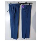 APPEARS NEW - Landau Flare Leg Medical Scrub Pants Style 8335 (Size Medium) 2 Pack