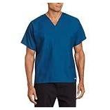 APPEARS NEW - Landau Unisex Reversible Dolman Sleeve V-Neck Scrub Top  Style 7502CPB (Size XS) 2 Pack