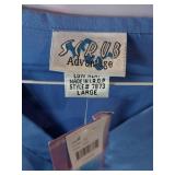 APPEARS NEW - Scrub Advantage Top Set Style 7873 CEIL (Size Large) 2 Pack