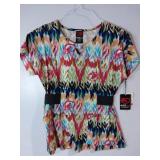 APPEARS NEW - Landau. White Swan and eckoRed Medical Scrub Tops Bundle (Size XS) 3 Pack