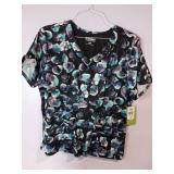 APPEARS NEW - Landau & BIO Medical Scrub Tops Pattern Collection (Size Large) 3 Pack