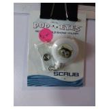 APPEARS NEW - Pop Eyes Retractable Badge Holder - Scrub Series, Cat