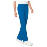 APPEARS NEW - Landau Womens Flare Leg Scrub Pant Style 83222 Royal & Landau Unisex Relaxed Fit 7602 Royal (Size Large) 2 Pack