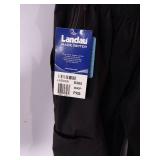 APPEARS NEW - Landau Essentials Relaxed Fit 5-Pocket Cargo Scrub Pants 8385 & Landau 7605 Black (Size Petite XS) 2 Pack