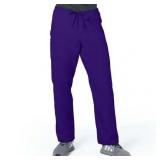 APPEARS NEW - Landau Unisex Straight Leg Scrub Pant  Style 85221 Grape (Size Medium) 2 Pack