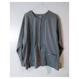 APPEARS NEW - Landau Essentials Relaxed Fit 4-Pocket Snap-Front Scrub Jacket for Women 7525 STP (Size 3XL)  - Retail: $51