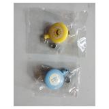 APPEARS NEW - Medical Retractable Clip-On Badge Holder, Sun & Stethoscope (2 Pack)