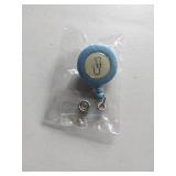 APPEARS NEW - Medical Retractable Clip-On Badge Holder, Sun & Stethoscope (2 Pack)